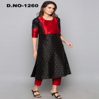 Style Instant Titli Wholesale Art Silk Kurti With Pant Catalog