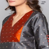 Style Instant Titli Wholesale Art Silk Kurti With Pant Catalog