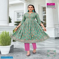 Diya Trends Ethnicity Vol-7 Wholesale Flare Kurtis Catalog
