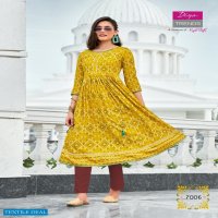 Diya Trends Ethnicity Vol-7 Wholesale Flare Kurtis Catalog