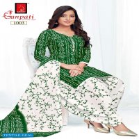 Ganpati Bandhani Colors Wholesale Patiyala Dress