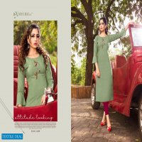 POSHAK VOL 3 BY SHUBH NX VISCOSE HANDWORK SIMPLE WEAR KURTI