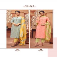 7 PEARL AMORE 3 PIECE READYMADE KURTI WITH PANT AND DUPATTA COMPLETE SET