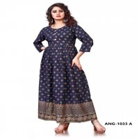 12 ANGEL ANG 1033 GOLD PRINT LONG GOWN DRESS READYMADE COLLECTION