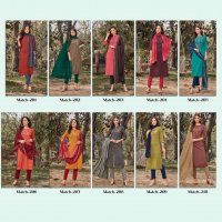 RANGMAYA MATCH VOL 2 3 PIECE READYMADE KURTI WITH PANT AND DUPATTA SET