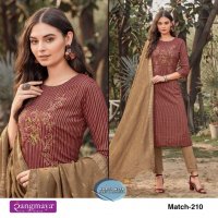 RANGMAYA MATCH VOL 2 3 PIECE READYMADE KURTI WITH PANT AND DUPATTA SET