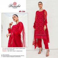 RAMSHA VOL 25 SERIES 363-366 NET GEORGETTE PAKISTANI DESIGNER SUITS