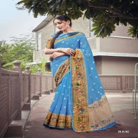 SHREYANS FASHION LAUNCH HOCKY SILK LINEN FANCY SAREES