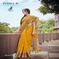 SHREYANS FASHION LAUNCH HOCKY SILK LINEN FANCY SAREES