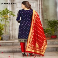 Style Instant Ridhdhi Wholesale Banarasi Art Silk Dress Material
