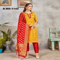 Style Instant Ridhdhi Wholesale Banarasi Art Silk Dress Material