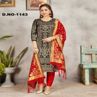 Style Instant Ridhdhi Wholesale Banarasi Art Silk Dress Material