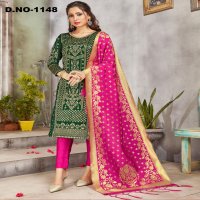 Style Instant Ridhdhi Wholesale Banarasi Art Silk Dress Material