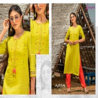 PSYNA PUFFIN RAYON CLASSIC TRENDY LOOK KURTI CATALOG