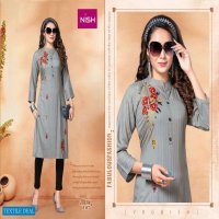 BASIX BY NISH RAYON HEAVY LINING EMBROIDERY WORK WITH PANT CATLOG COLLECTION