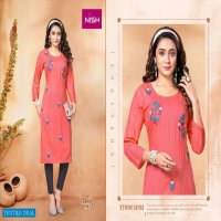 BASIX BY NISH RAYON HEAVY LINING EMBROIDERY WORK WITH PANT CATLOG COLLECTION