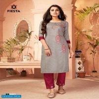 Fiesta Rang Rani Wholesale Kurti With Pants