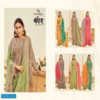 NIshant Bandhej Vol-2 Wholesale Soft Silk With Work Dress Material