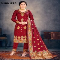 Style Instant Richa Wholesale Banarasi Art Silk Dress Material