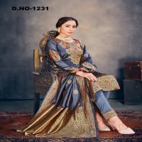 Style Instant Richa Wholesale Banarasi Art Silk Dress Material