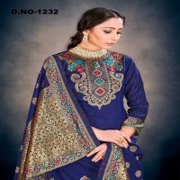 Style Instant Richa Wholesale Banarasi Art Silk Dress Material