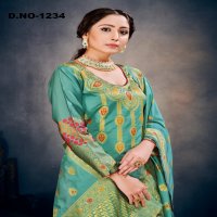Style Instant Richa Wholesale Banarasi Art Silk Dress Material