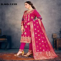 Style Instant Richa Wholesale Banarasi Art Silk Dress Material