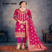 Style Instant Richa Wholesale Banarasi Art Silk Dress Material
