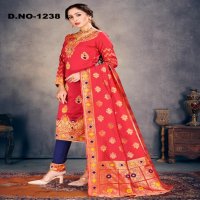 Style Instant Richa Wholesale Banarasi Art Silk Dress Material