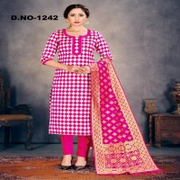 Style Instant Richa Wholesale Banarasi Art Silk Dress Material