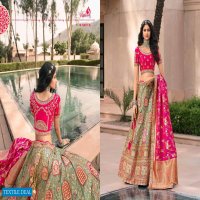 ROYAL LAUNCH VRUNDAVAN VOL 17 10118 TO 10126 BANARASI SILK LEHENGA WITH BANARASI DUPATTA