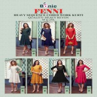 Bonie Fenni Wholesale Full Ghera Long Kurtis
