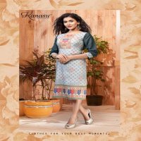 KANASU FLORAL HEAVY REYON PRINTED KURTI SUPPLIER