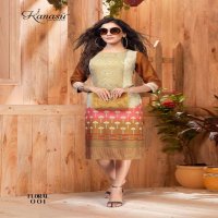 KANASU FLORAL HEAVY REYON PRINTED KURTI SUPPLIER