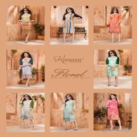 KANASU FLORAL HEAVY REYON PRINTED KURTI SUPPLIER