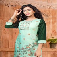 KANASU FLORAL HEAVY REYON PRINTED KURTI SUPPLIER