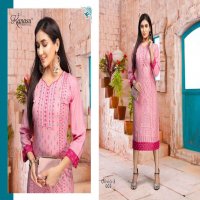 KANASU OLIVIA VOL 3 HEAVY REYON LONG PRINTED KURTI SUPPLIER