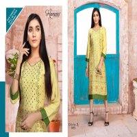 KANASU OLIVIA VOL 3 HEAVY REYON LONG PRINTED KURTI SUPPLIER