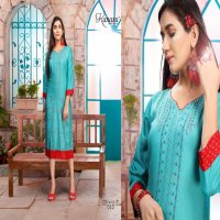 KANASU OLIVIA VOL 3 HEAVY REYON LONG PRINTED KURTI SUPPLIER