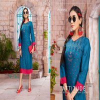 KANASU OLIVIA VOL 3 HEAVY REYON LONG PRINTED KURTI SUPPLIER