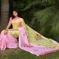 SHANGRILA PRESENT SANTORINI VOL 2 LATEST WEAVING SOFT FABRIC SAREES WITH DIGITAL DESIGNER FLORAL PRINTS