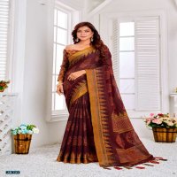 VINAMRA JAQARD BRASSO SEASON VOL 3 PRINTED DAILY LIFESTYLE SAREE AT WHOLESALE RATE