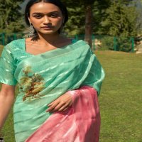 SHANGRILA PRESENT SANTORINI VOL 2 LATEST WEAVING SOFT FABRIC SAREES WITH DIGITAL DESIGNER FLORAL PRINTS
