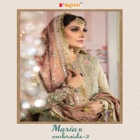 FEPIC ROSEMEEN MARIA B EMBROIDE 3 GEORGETTE REGAL LOOK SALWAR SUIT CATALOG