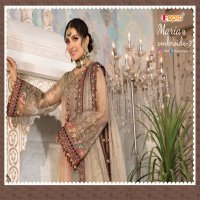 FEPIC ROSEMEEN MARIA B EMBROIDE 3 GEORGETTE REGAL LOOK SALWAR SUIT CATALOG