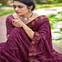 VALLABHI PRINTS TASLEEN 2 GEORGGET GRACEFUL LOOK SAREE CATALOG