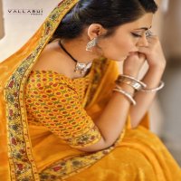 VALLABHI PRINTS TASLEEN 2 GEORGGET GRACEFUL LOOK SAREE CATALOG