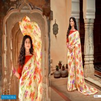 KIA VOL 5 BY 5D DESIGNER CHIFFON PRINTED SAREE ONLINE EXPORTER