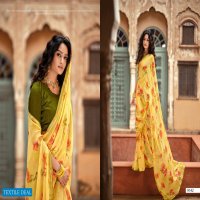 KIA VOL 5 BY 5D DESIGNER CHIFFON PRINTED SAREE ONLINE EXPORTER