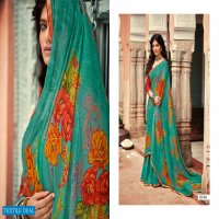 KIA VOL 5 BY 5D DESIGNER CHIFFON PRINTED SAREE ONLINE EXPORTER